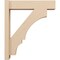 Ekena Millwork 6-in W x 24-in D x 28-in H Balboa Block Rough Cedar Woodgrain TimberThane Outlooker, Primed Tan OUTUR060X24X28BOA44RCPR - alternate 6